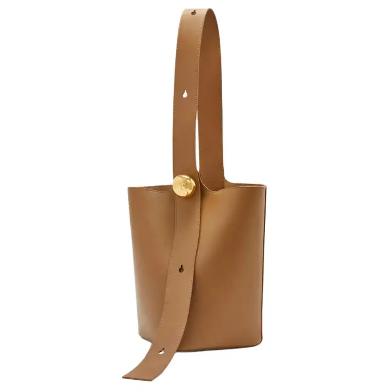 LOEWE Cow Leather Crossbody Bags Medium Unisex Oak Brown