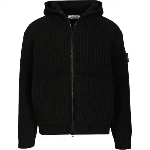 STONE ISLAND Hooded Zippped Jumper