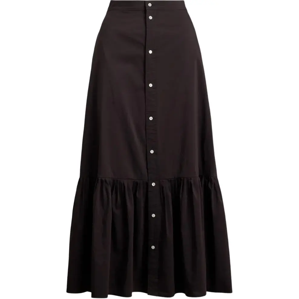 Polo Ralph Lauren button-front ruffled skirt