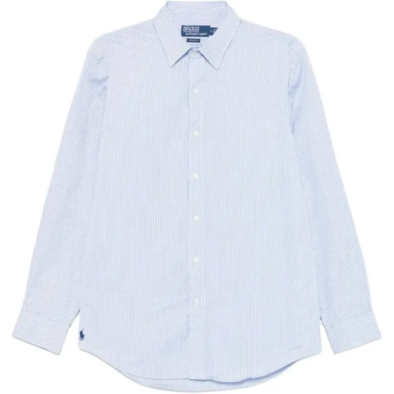 Polo Ralph Lauren Shirts Men's Blue Lapel Moderate Straight Fit