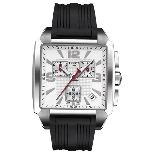 TISSOT Cool Cubes Collection Quartz Movement Men's Watches Watch 39mm White Dial Stainless Steel Case