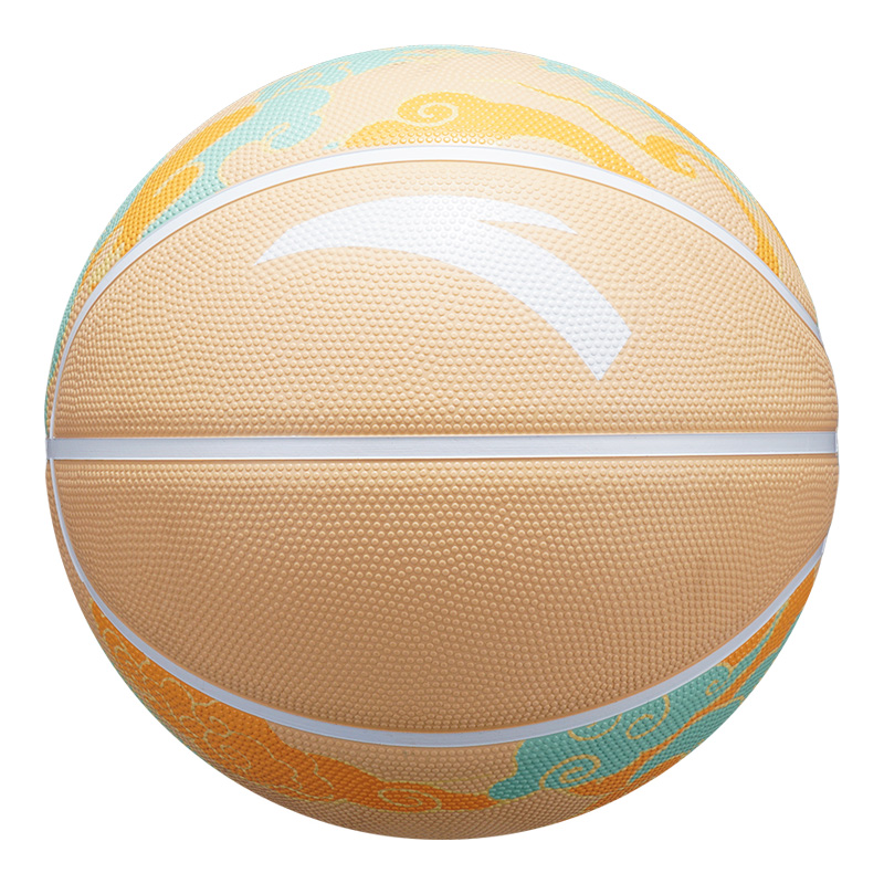 Anta China Mainland Version Rubber Basketball Orange Yellow Size 5/7 Training Competition Unisex