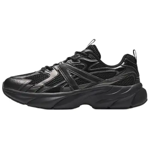 Anta Abrasion Resistant Breathable Low top Casual Shoes Men's Black