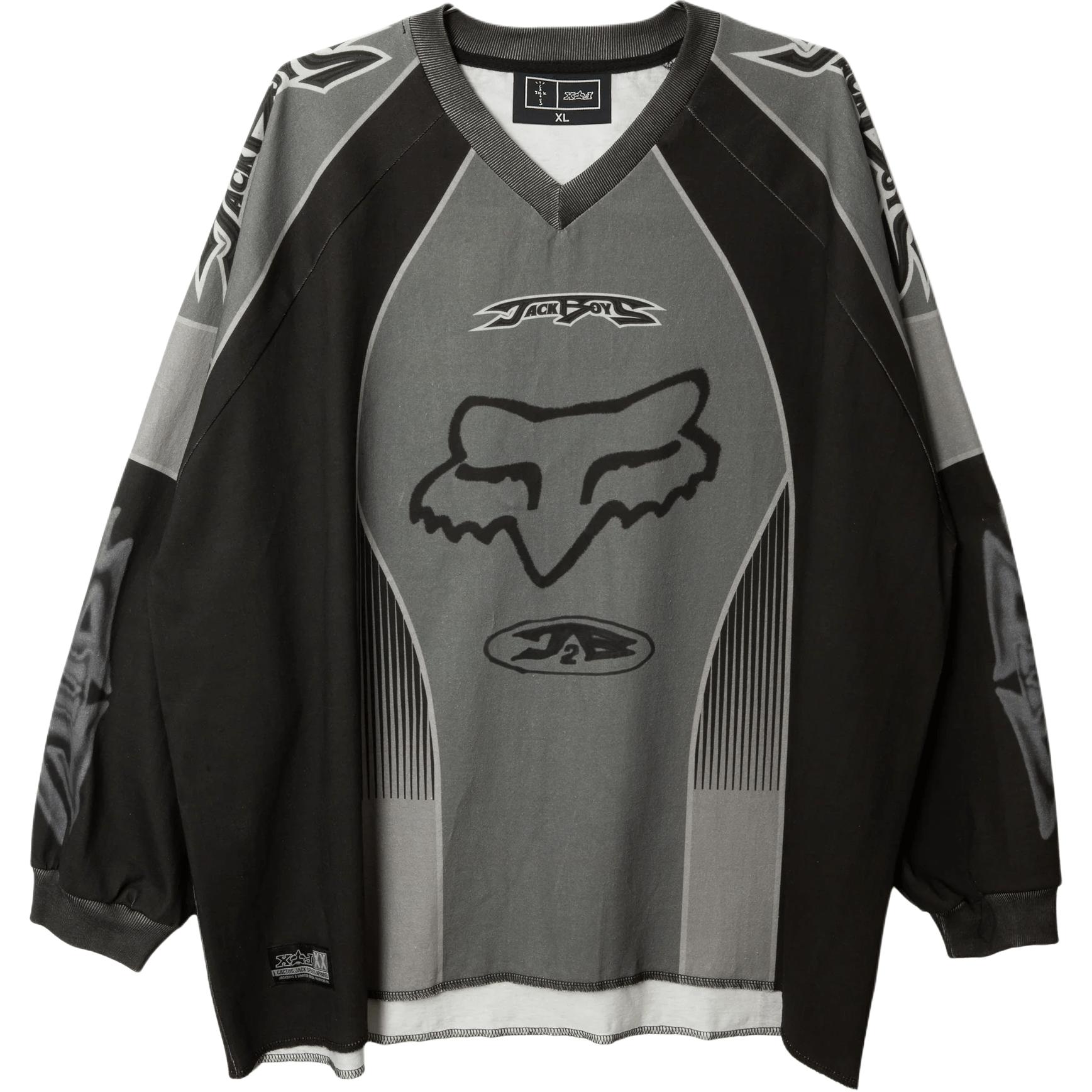 Лонгслив Travis Scott × CJ x FOX RACING (мультиколор)