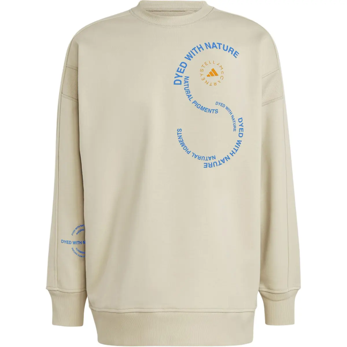 Adidas X Stella McCartney Sweatshirts Unisex Light Yellow Crew Neck Moderate Regular