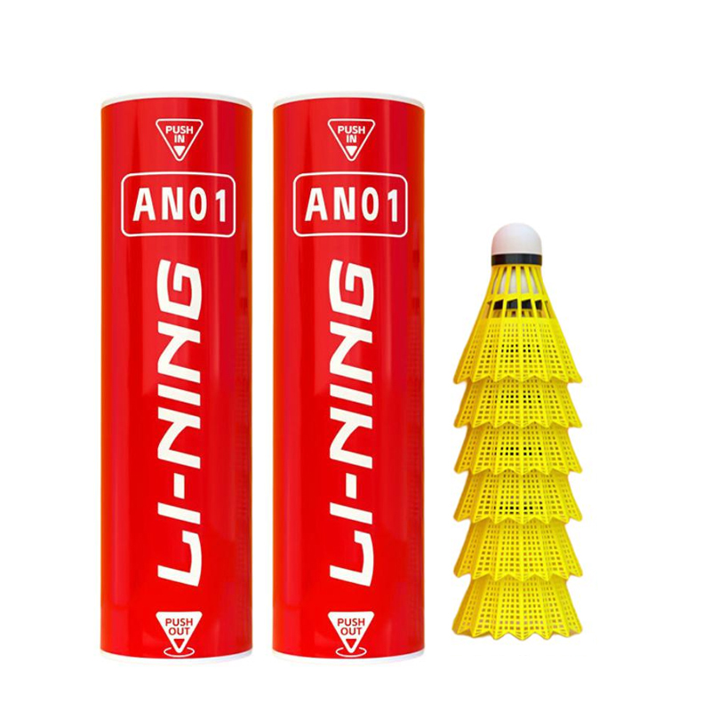 Li Ning AN01 Nylon Shuttlecock 6 Pack Nylon Training, Competition Shuttlecocks
