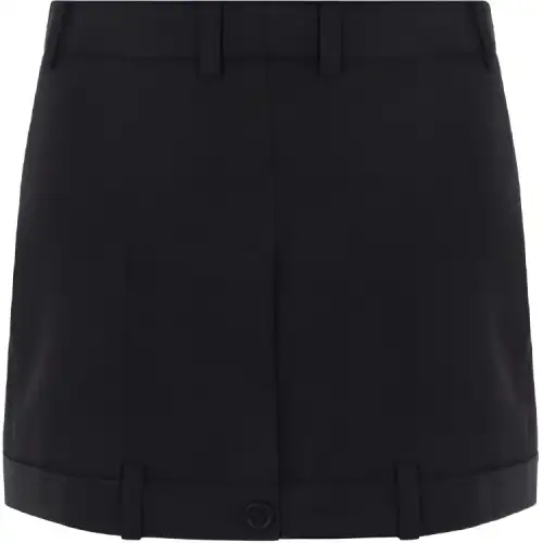 Balenciaga Twill Deconstructed Mini Skirt