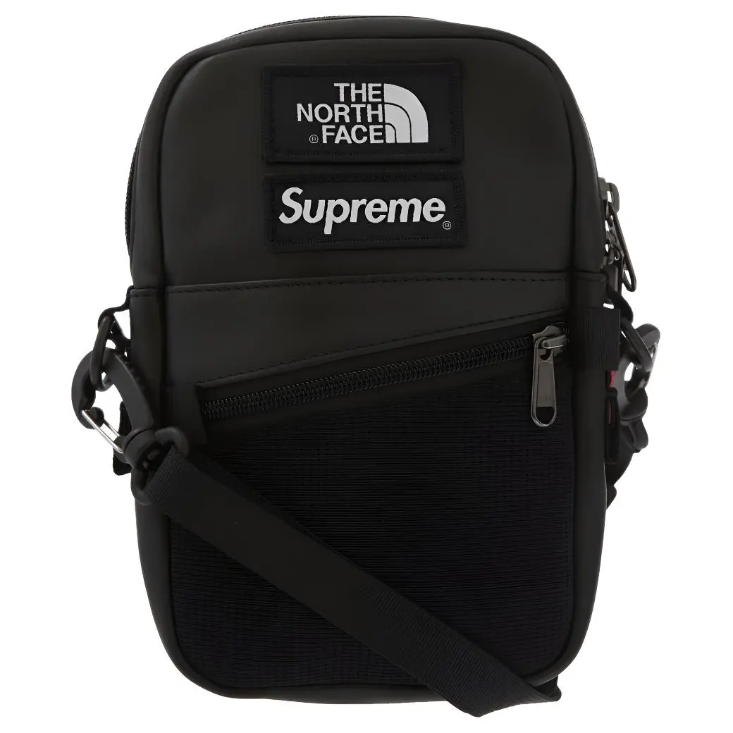 Supreme X The North Face Collaboration Supreme FW18 Leather Crossbody Bags Regular Unisex Black