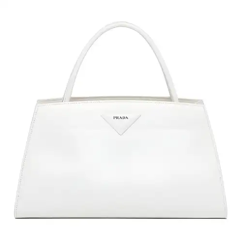 PRADA Leather Handbag Women's White