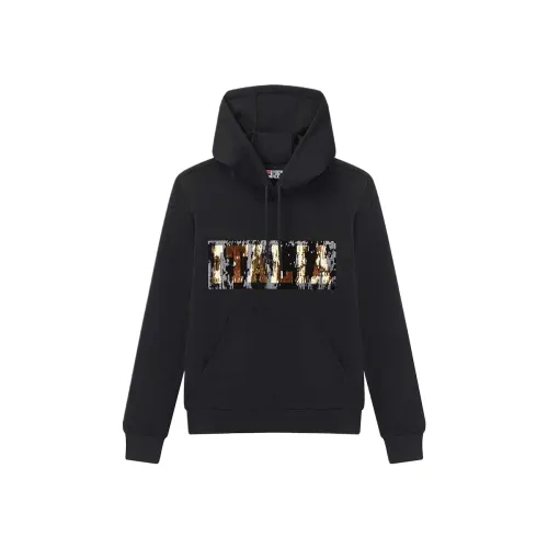 FILA Sweatshirts Women's Jet Black Hooded Moderate