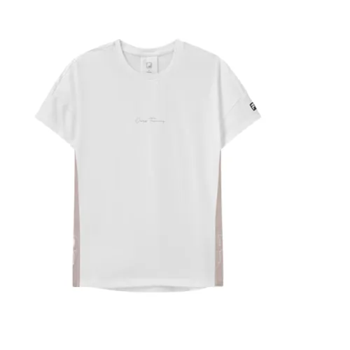 FILA Athletics T Shirts Women's Jade White Crew Neck