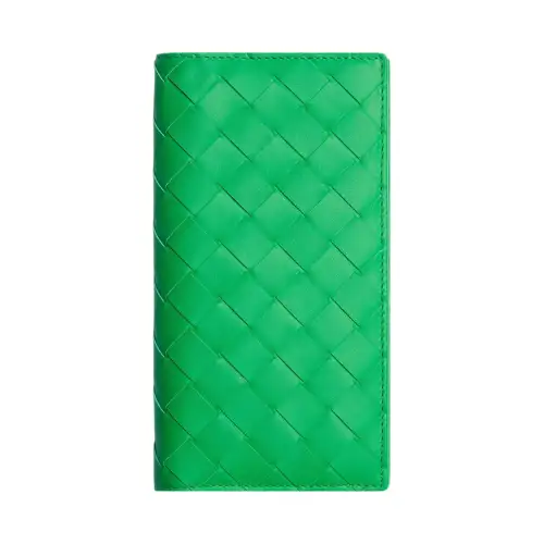 Bottega Veneta Cow Leather Wallet Large Men's Green