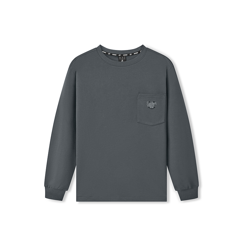 Лонгслив Skechers Lounge T-Shirt (серый)