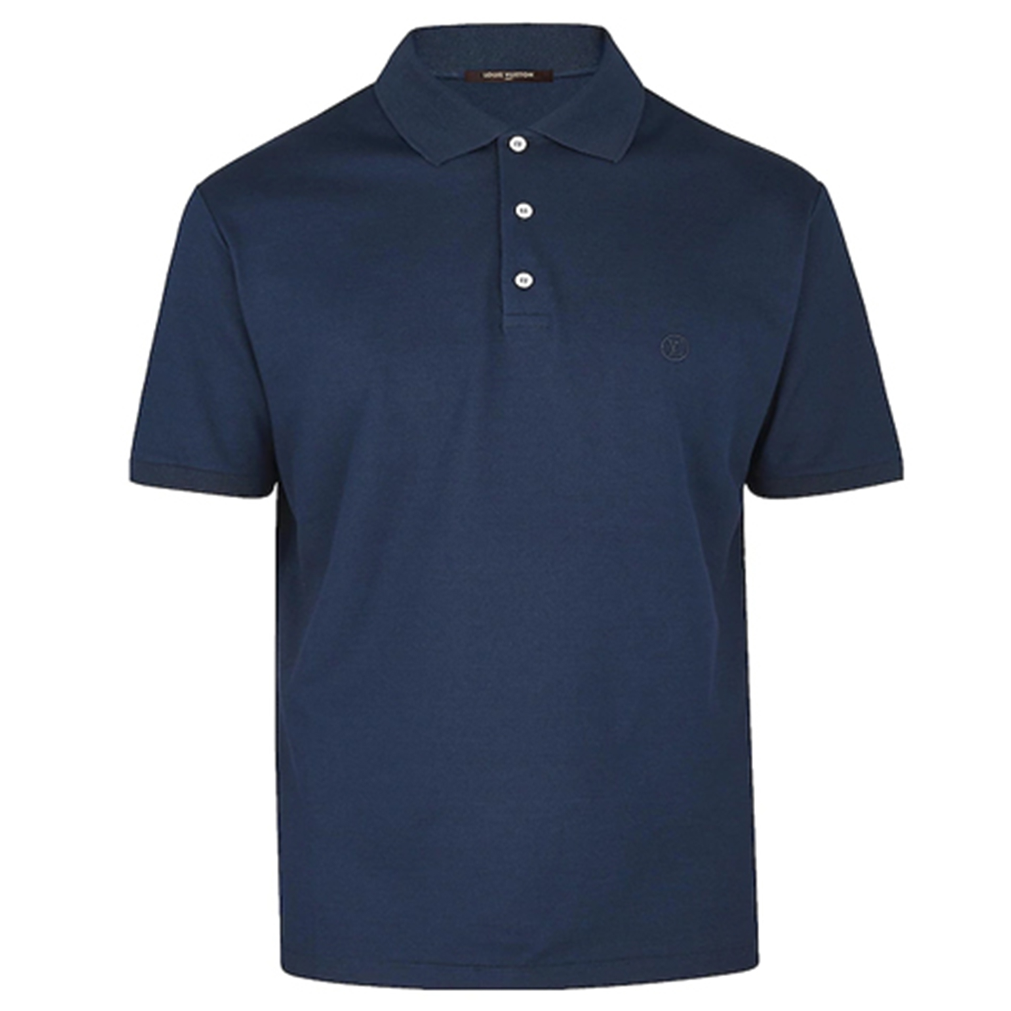 Мужская футболка Louis Vuitton Polo Shirt (темно-синяя)