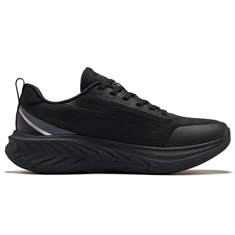 Erke Cushioning Rebound Low top Neutral Force Technology Sprint Running Shoes Men’s Jet Black