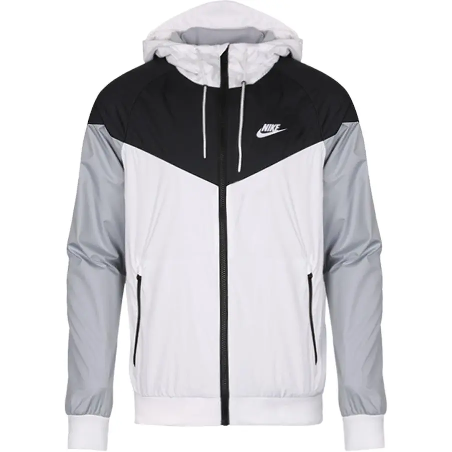 Nike WINDRUNNER Jackets Men's Black White Silver Hooded (Non-detachable) Moderate Other
