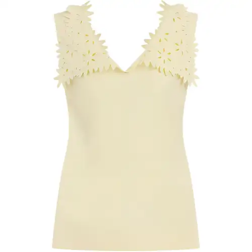 Bottega Veneta SS24 Tank Top Women's Beige Yellow