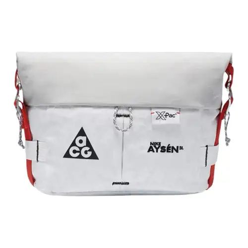 Nike Polyester One Shoulder Crossbody Fanny Pack Unisex White