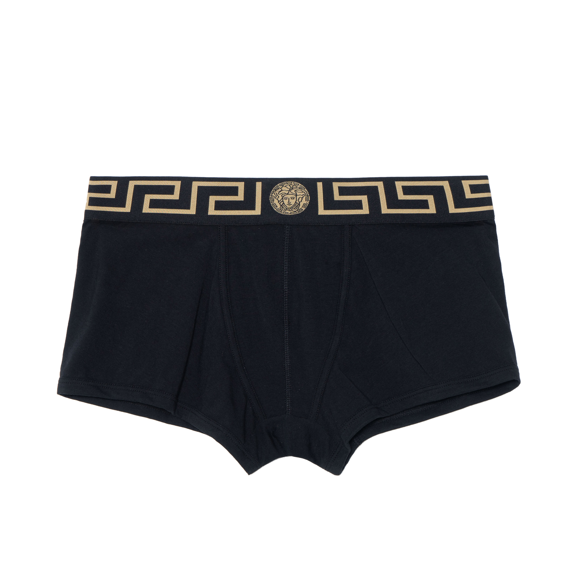 VERSACE Герб стандартный боксеры с логотипом мужской стиль 1 группа 2 полосатый Пакет черный