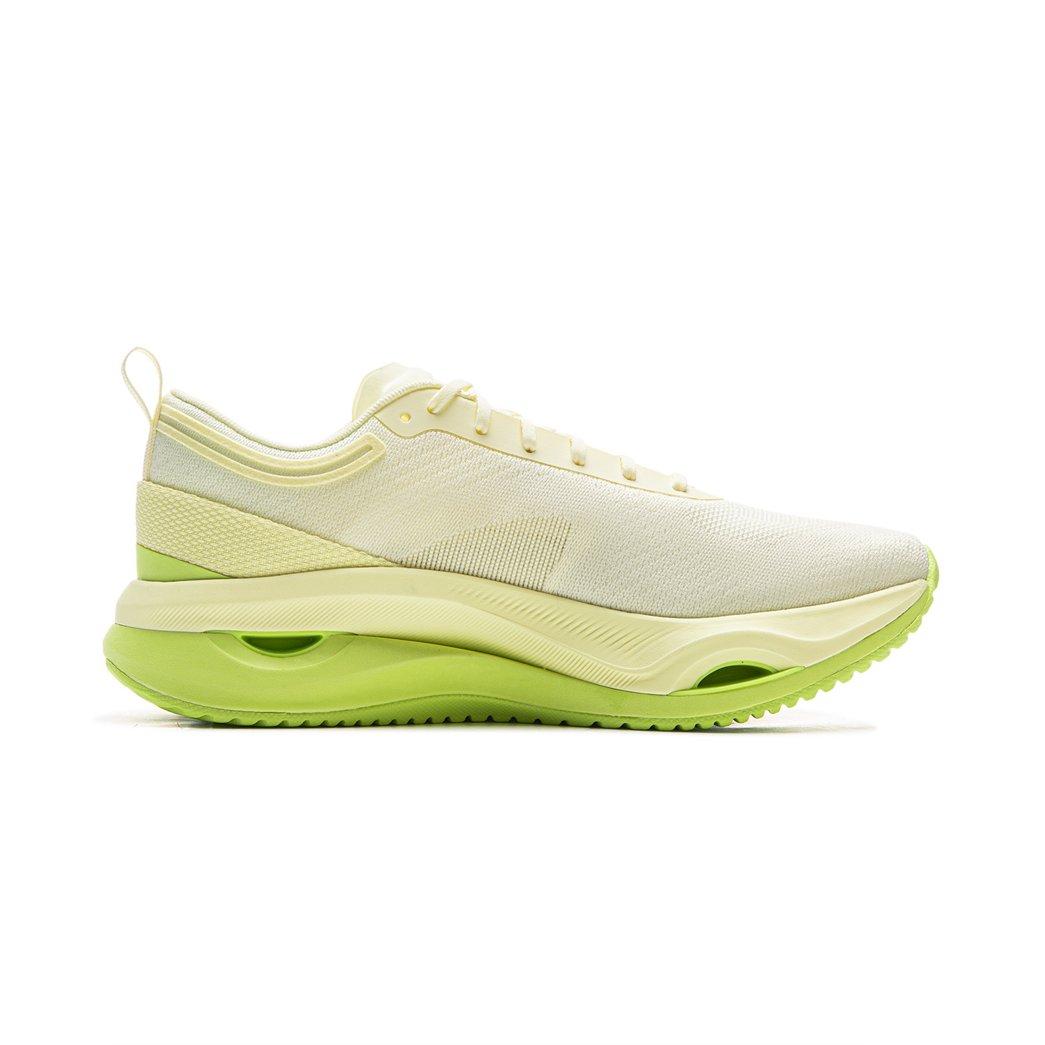 Li Ning Cushioning Slip Resistant Abrasion Resistant Low top Casual Running Shoes Women’s Yellow