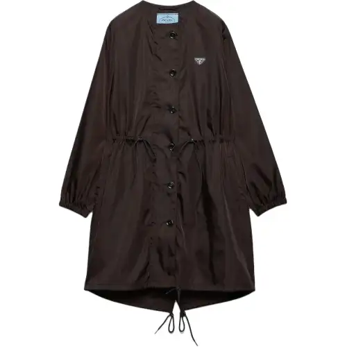 Prada drawstring-waist raincoat