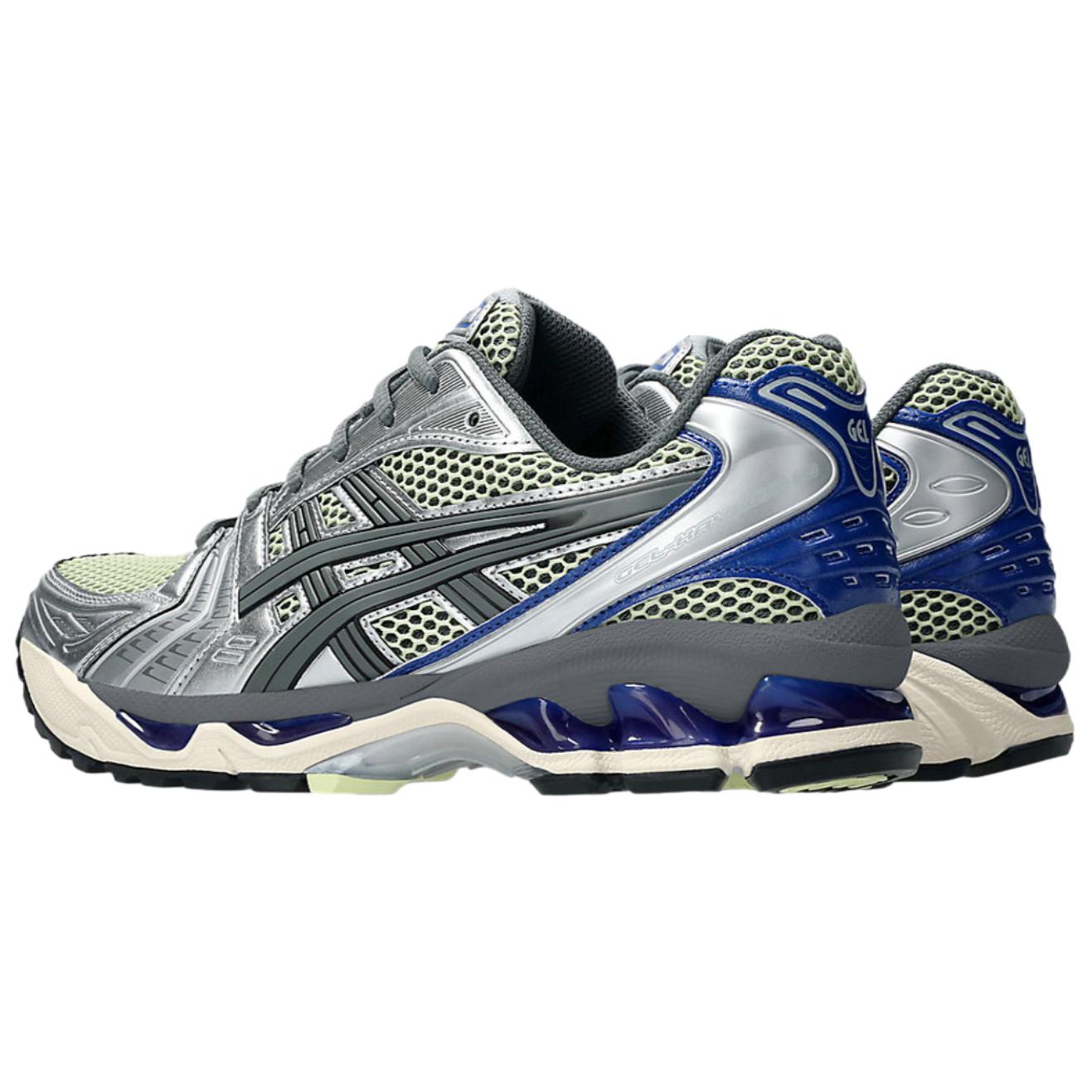 Asics Gel Kayano 14 Breathable Support Breathable Support Running Shoes Unisex Silver Blue