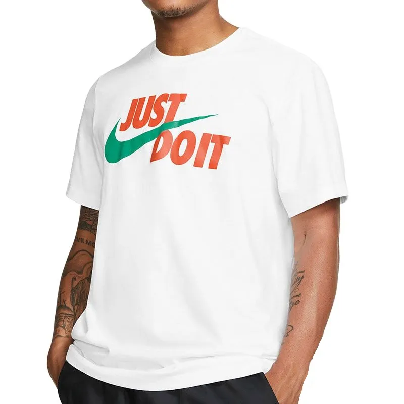 Nike T-Shirts Men's White Crew Neck Moderate