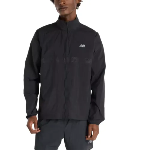 New Balance Jackets Men's Black Turtleneck Moderate Hard Shell