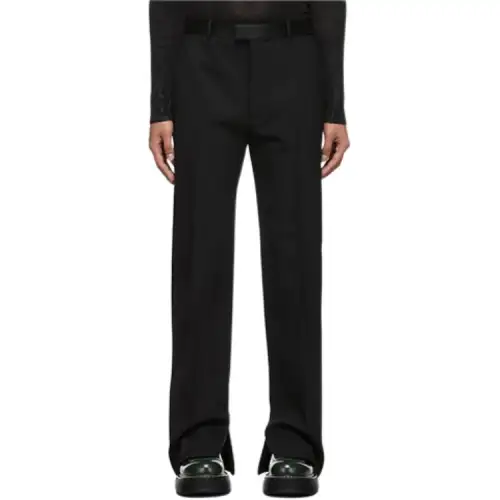 Bottega Veneta Casual Pants Men's Black Moderate Straight Fit Pants