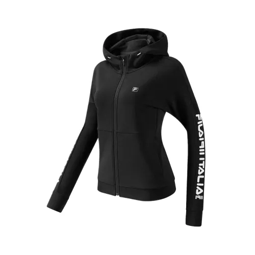 FILA ATHLETICS Jackets Women's Pitch Black Hooded Moderate Other