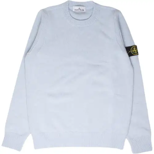 STONE ISLAND Logo Patch Crewneck Jumper