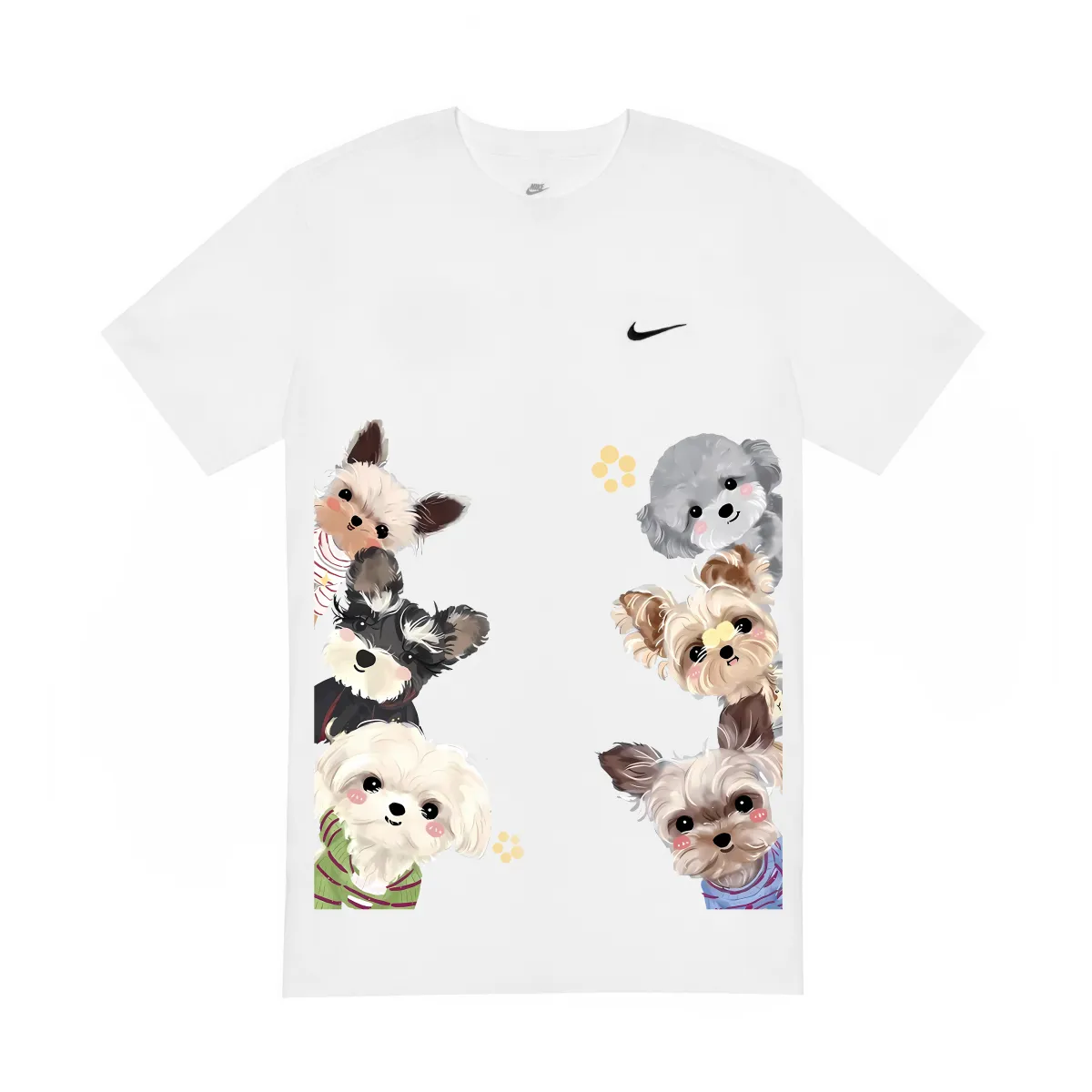 Nike Clothing T-Shirts Unisex White Crew Neck Moderate