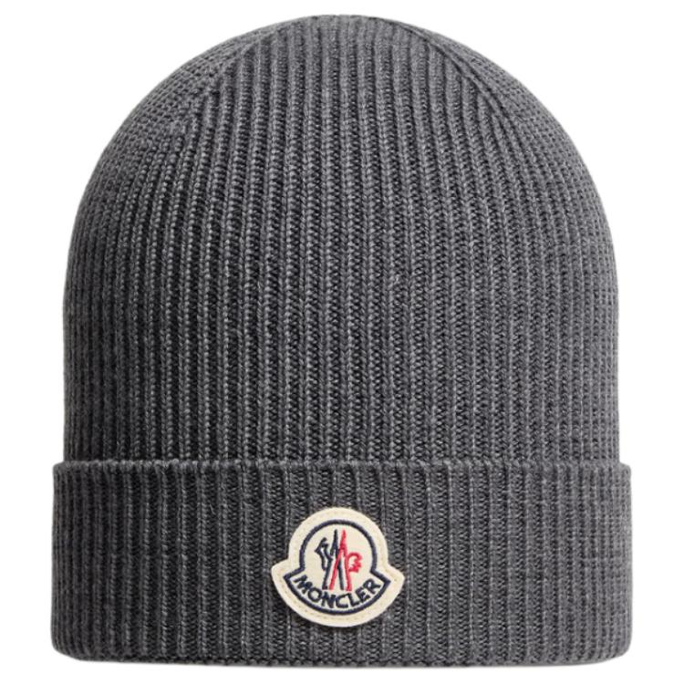 Мужская шапка Moncler (серая)
