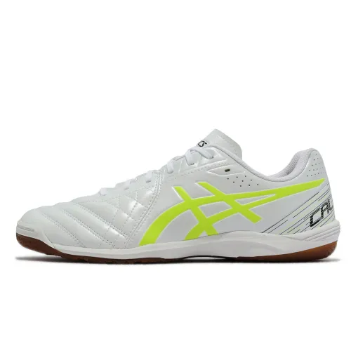Asics Calcetto WD 8 Soccer Shoes Men's White Yellow
