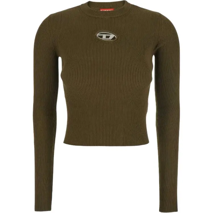 DIESEL M Valari Oval D Ribbed Knit Top