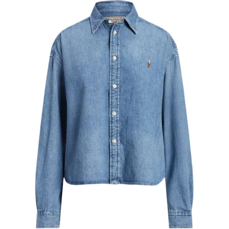 Polo Ralph Lauren Logo Embroidered Denim Shirt