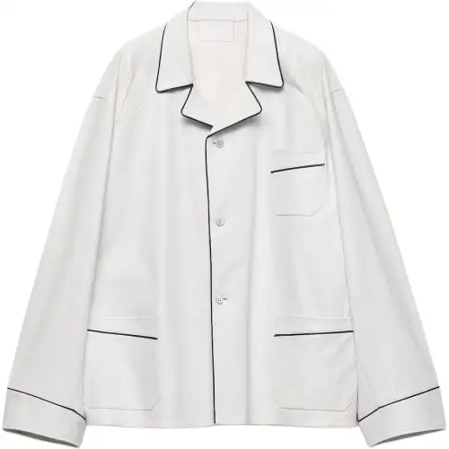 Prada leather shirt