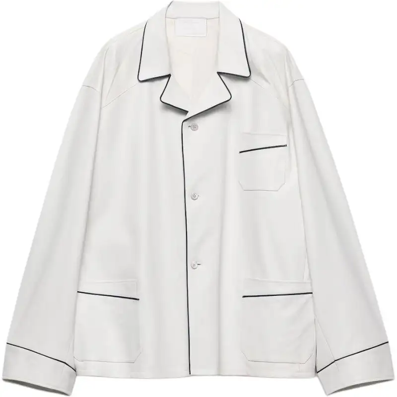Prada leather shirt