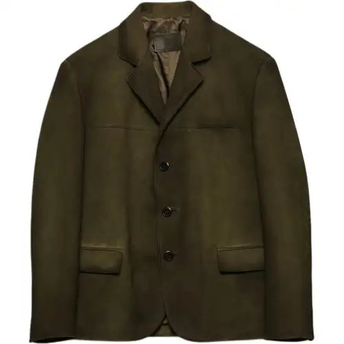PRADA FW25 Leather Jacket Men's
