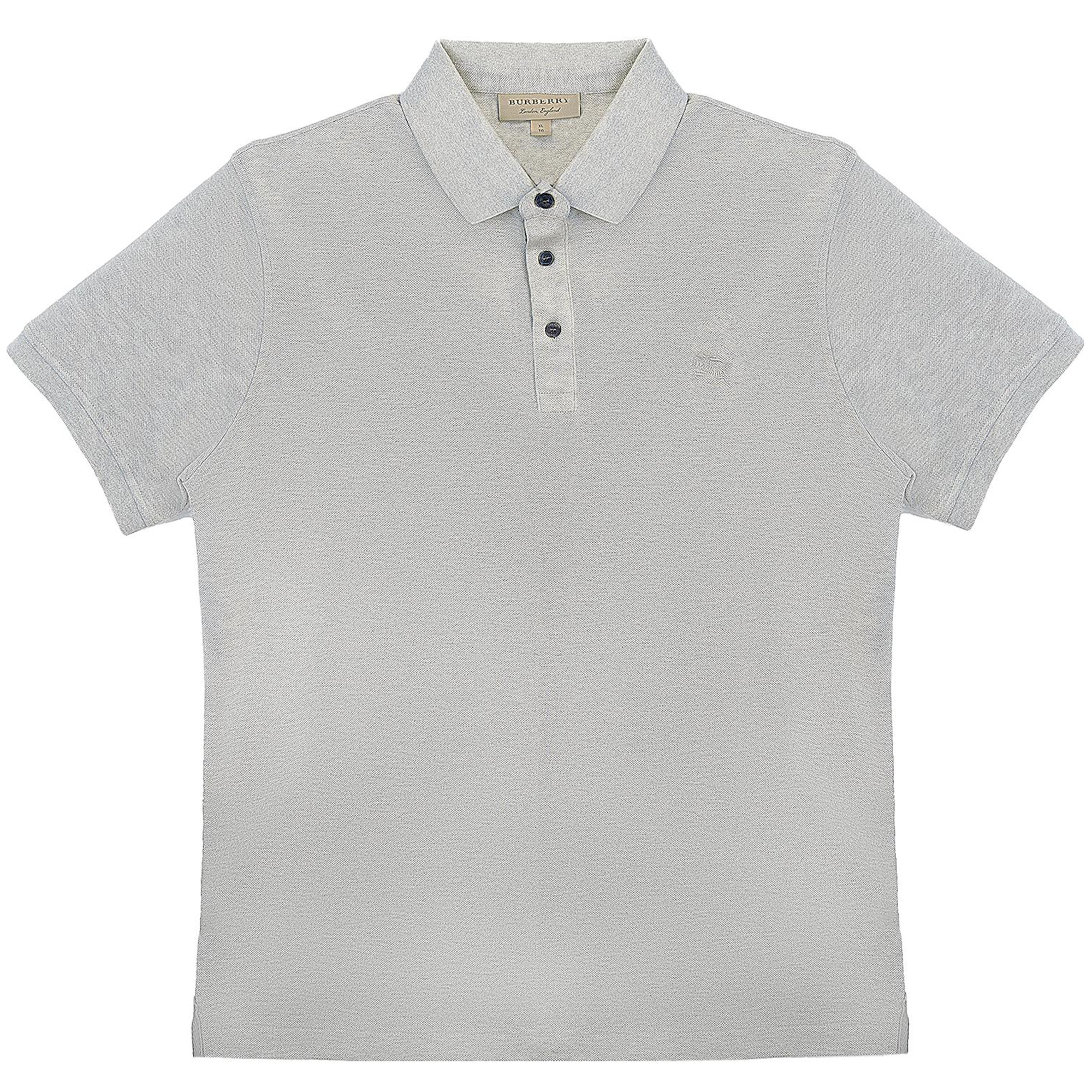 Мужская футболка-поло Burberry Burberry Polo (серая)