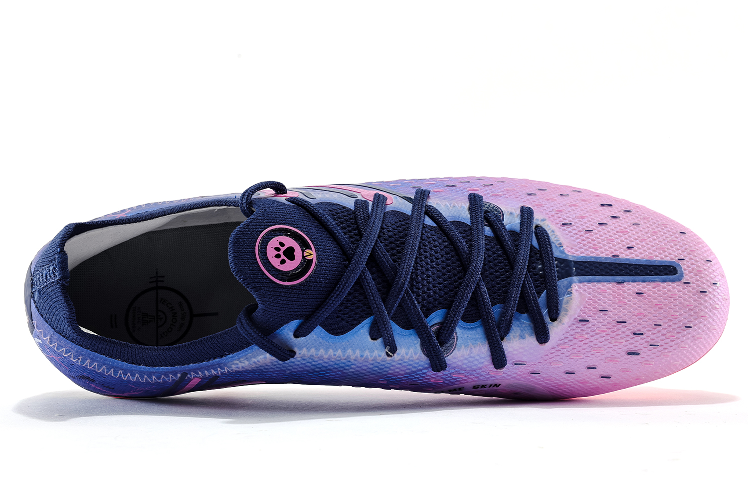 KELME Quick Spark 5.0 MG Multi Ground Artificial Turf Fabric Cushioning Support Soccer Shoes Men’s Dark Blue Neon Pink