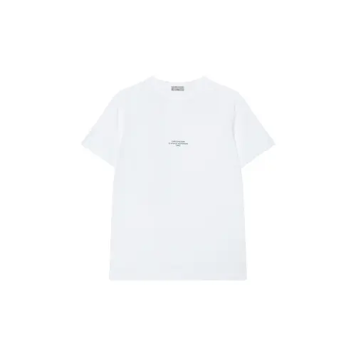 DIOR T Shirts Men's White Crew Neck Moderate Straight Fit