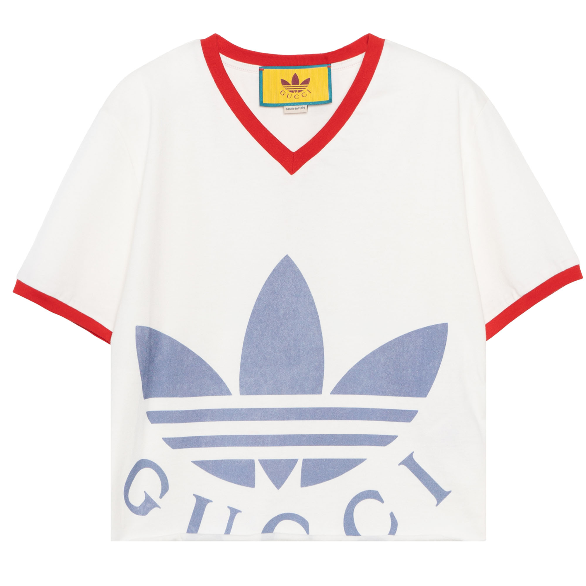 Женская футболка Gucci x adidas originals SS22 (белая)