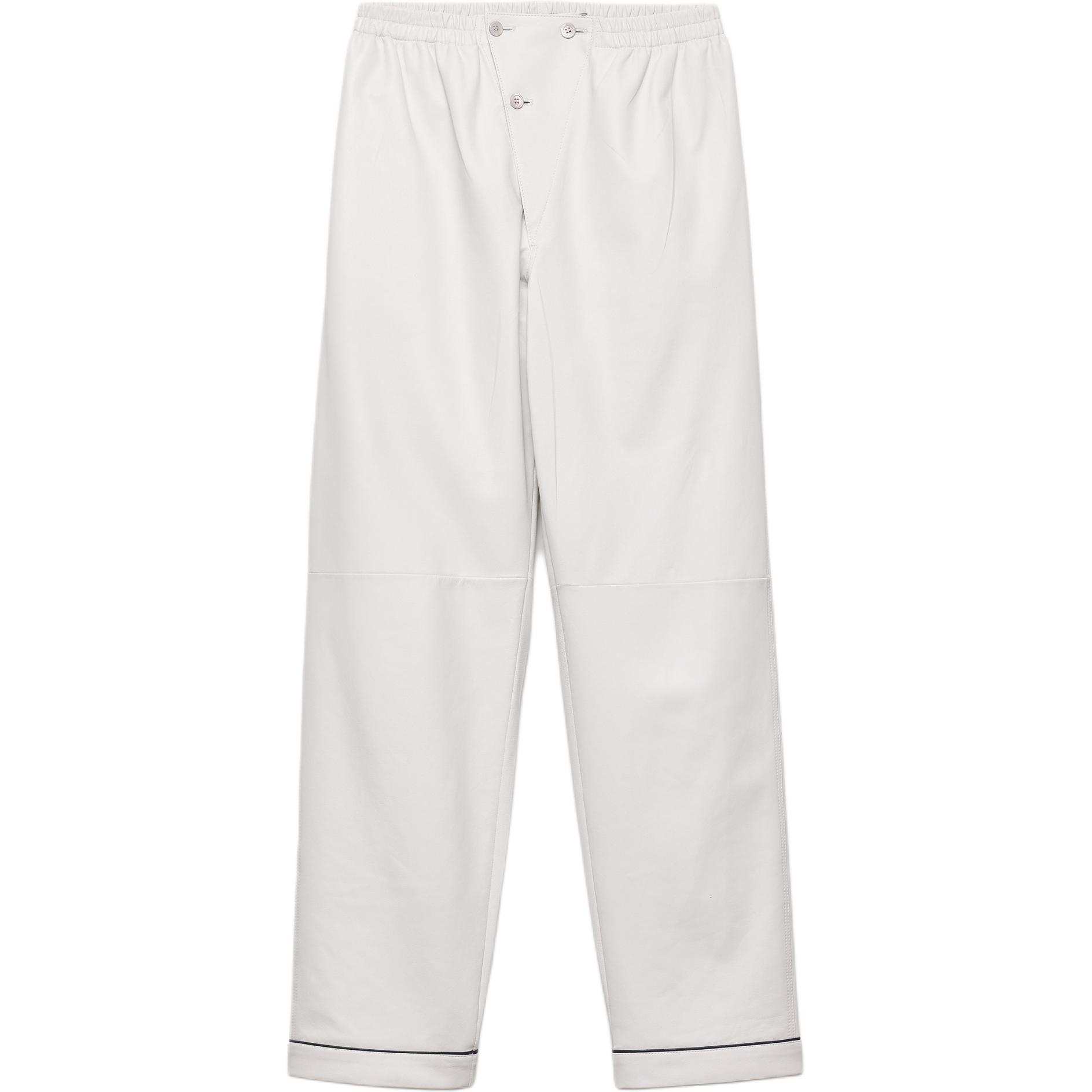 Prada elasticated-waistband leather trousers