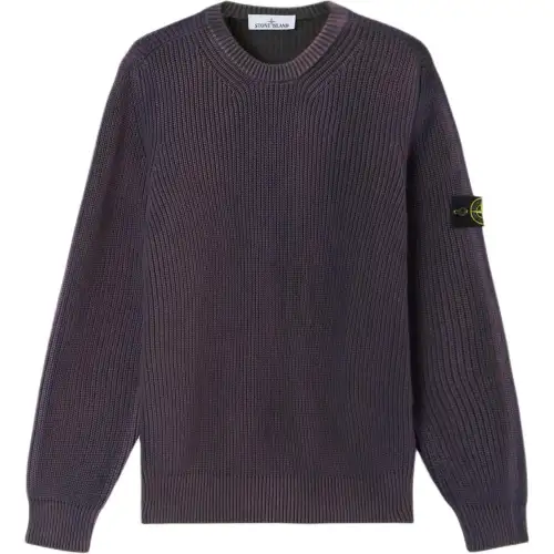 STONE ISLAND Logo Patch Knitted Jumper