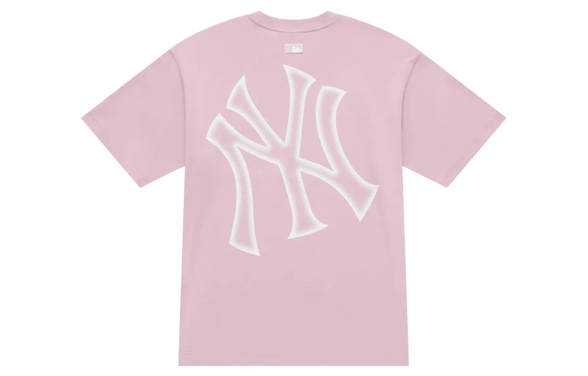 MLB New York Yankees Basic Collection 25SS T Shirt Unisex Pink