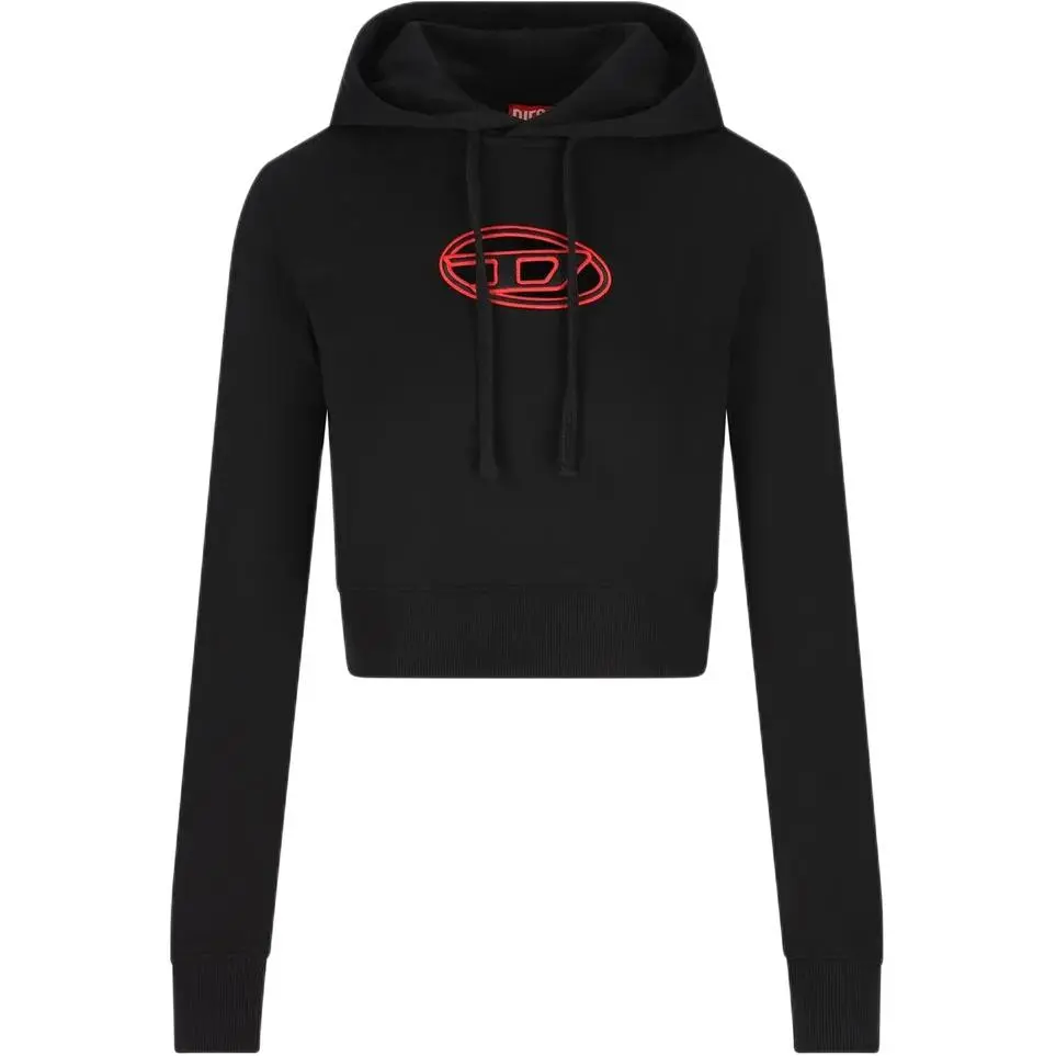 DIESEL F Slimmy Hood Od Cut Out Oval D Logo Hoodie