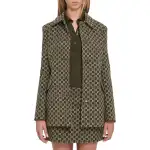 GUCCI Monogrammed Collared Jacket