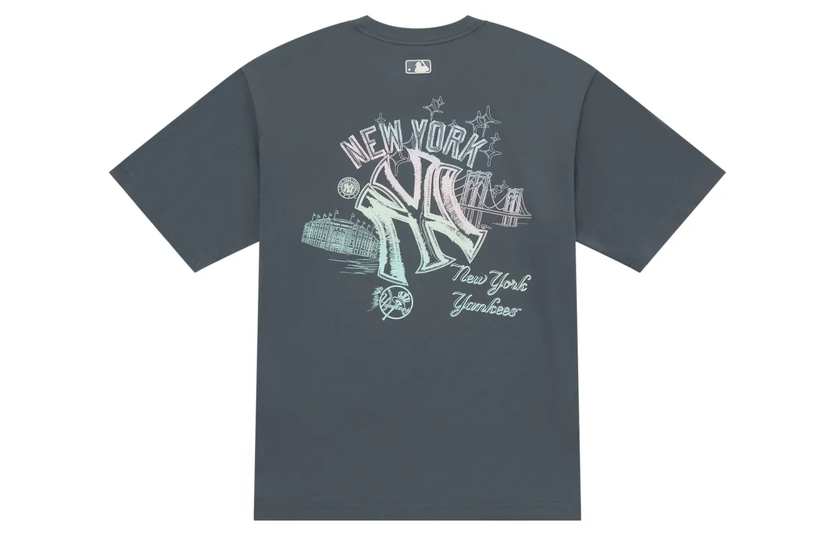 MLB New York Yankees Basic Collection SS25 T Shirt Unisex Dark Gray