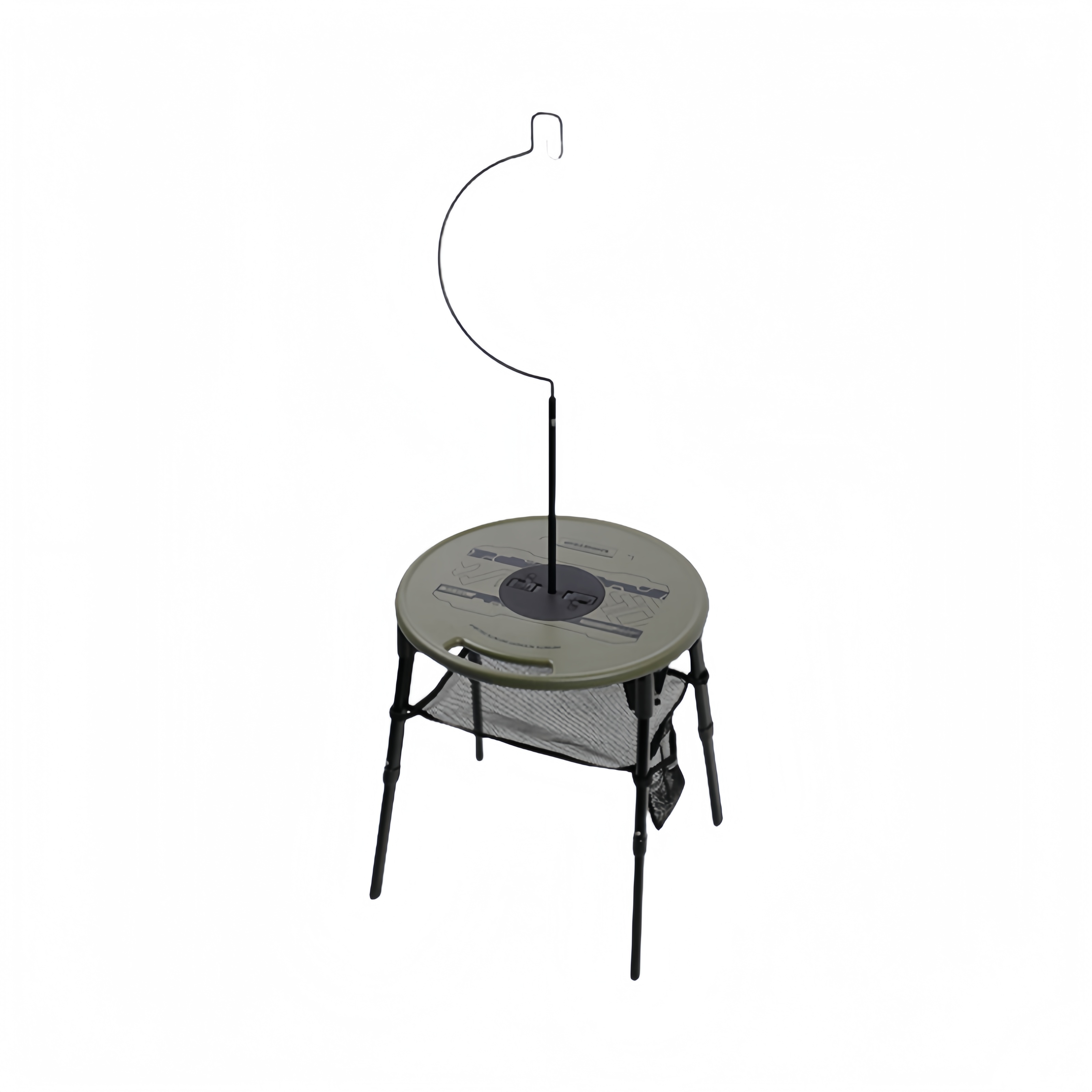 Shanqu SHINETRIP outdoor table and chair set outdoor table ST-05 series high and low dual-use tactical round table liftable dual-use round table folding table portable ultra-light multi-functional light stand